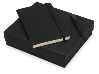 Подарочный набор Moleskine Amelie с блокнотом А5 Soft и ручкой (черный)