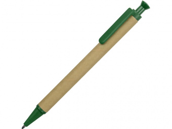 Ручка шариковая Эко (зеленый, бежевый)