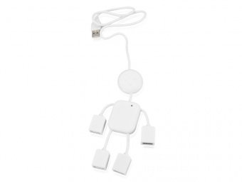 USB Hub Человечек (белый)