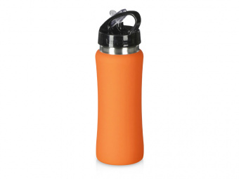Бутылка для воды Bottle C1, soft touch, 600 мл (оранжевый)