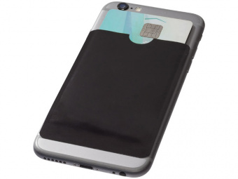 Бумажник для карт с RFID-чипом для смартфона (черный)