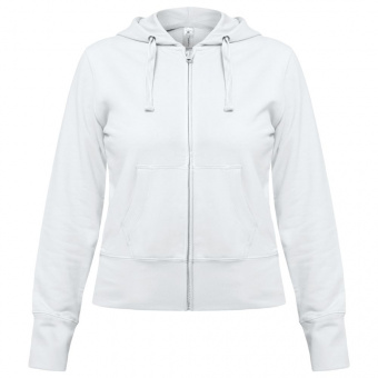 Толстовка женская Hooded Full Zip белая