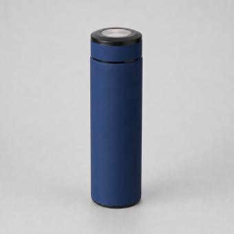 Вакуумный термос Vacuum Flask C1, soft touch, 420мл (темно-синий)