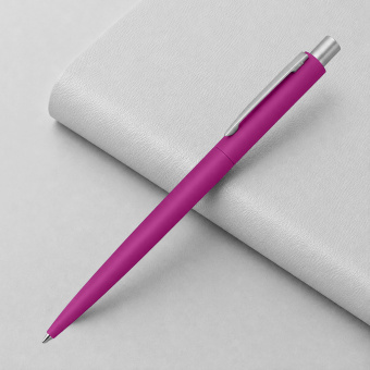 Ручка шариковая металлическая Lumos Gum soft-touch (розовый)