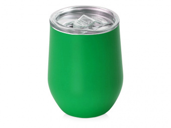 Вакуумная термокружка Sense, непротекаемая крышка, крафтовая упаковка (зеленый)