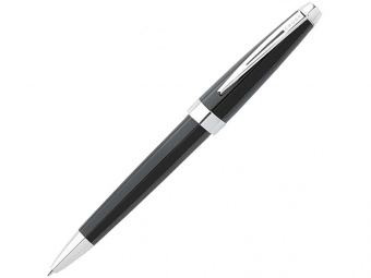 Ручка шариковая Aventura Onix Black (черный, серебристый)