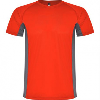 Спортивная футболка SHANGHAI мужская, КРАСНЫЙ/ТЕМНЫЙ ГРАФИТ XL