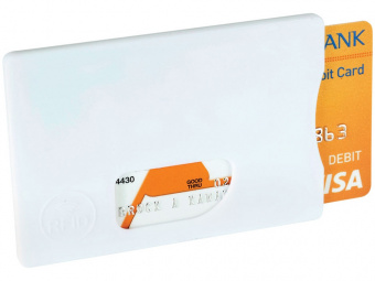 Защитный RFID чехол для кредитной карты (белый)