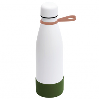 Термобутылка герметичная вакуумная Olivia To Go, белый/мокко/хаки