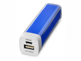 Портативное зарядное устройство Flash, 2200 mAh (ярко-синий)