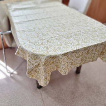 Биоразлагаемая скатерть, бело-серая