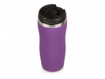 Термокружка Double wall mug С1 soft-touch, 350 мл (фиолетовый)