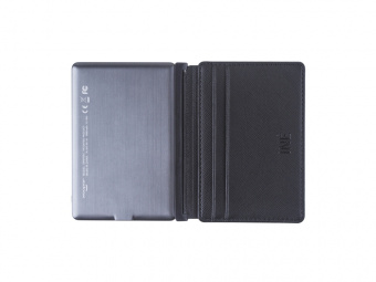 Портмоне с зарядным устройством INE, 3000 mAh (черный)