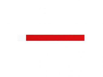 Браслет для мероприятий PARTY с индивидуальной нумерацией (красный)