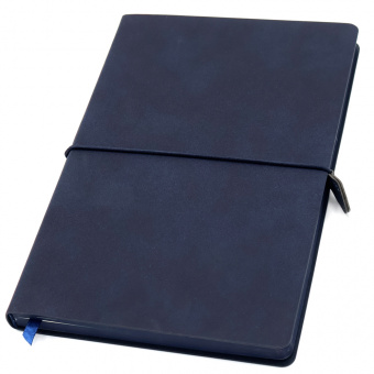 Ежедневник A5 недатированный Massimo в мягком переплёте, темно-синий
