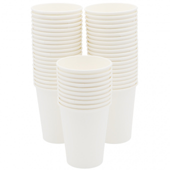 Набор 50 шт бумажный стакан 9 унций (230 мл), белый
