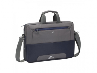 Сумка для ноутбука до 15.6 (серый, синий)