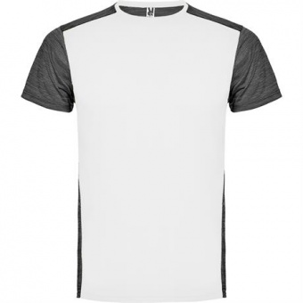 Спортивная футболка ZOLDER мужская, БЕЛЫЙ/ПЁСТРЫЙ ЧЕРНЫЙ L