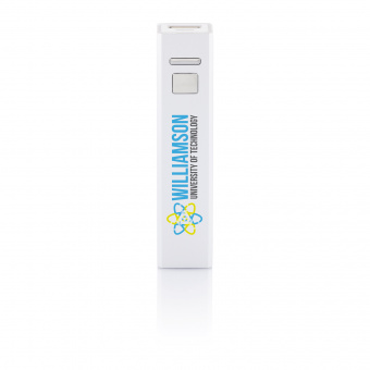 Универсальное зарядное устройство 2200 mAh, серебряный