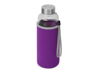 Бутылка для воды Pure c чехлом (фиолетовый, прозрачный)