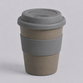 Стакан из бамбукового волокна Café (серый, серый)