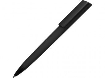 Ручка пластиковая soft-touch шариковая Taper (черный)