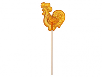 Леденец Петушок со вкусом апельсина (желтый)