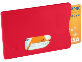 Защитный RFID чехол для кредитной карты Arnox (красный)