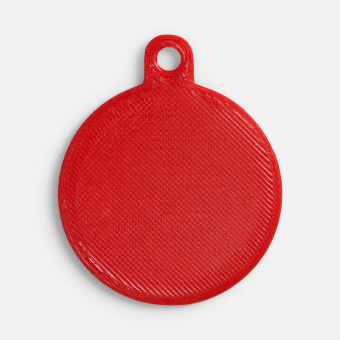 Подвеска Round, 3D-печать, красная