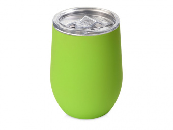 Вакуумная термокружка Sense Gum, непротекаемая крышка, soft-touch (зеленое яблоко)