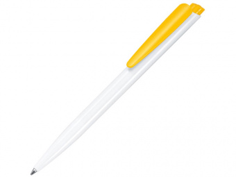 Ручка пластиковая шариковая Dart Basic Polished (белый, желтый)