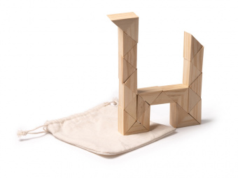 Деревянный пазл-головоломка NOKIT (бежевый)