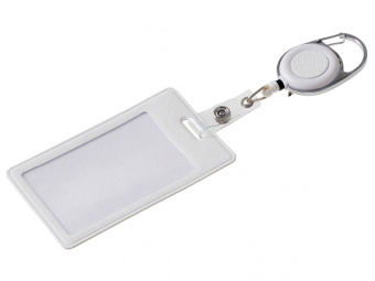 Чехол для пропуска с ретрактором Favor (белый)