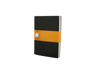 Набор записных книжек Cahier, ХLarge (в линейку) (черный)