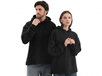 Худи оверсайз Alpha.01 унисекс (черный)