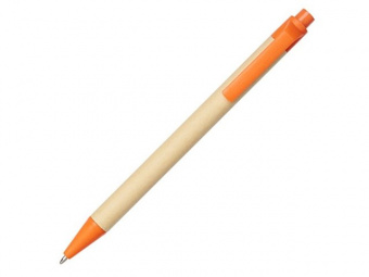 Шариковая ручка Berk из переработанного картона и кукурузного пластика, оранжевый