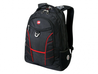 Рюкзак с отделением для ноутбука 15'' (черный, красный)