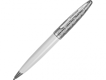 Ручка шариковая Carene Contemporary White ST (серебристый, белый)