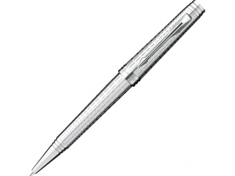 Ручка Паркер шариковая Premier Deluxe ST Graduated Chiselling (серебристый)