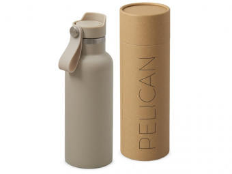 Вакуумная термобутылка Pelican, 500 мл (бежевый)