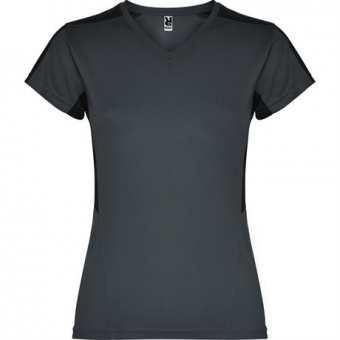 Спортивная футболка SUZUKA женская, ПАЛИСАНДР/ЧЕРНЫЙ L