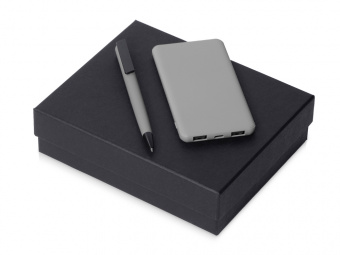 Подарочный набор COLOR IT c ручкой и повербанком (серый)