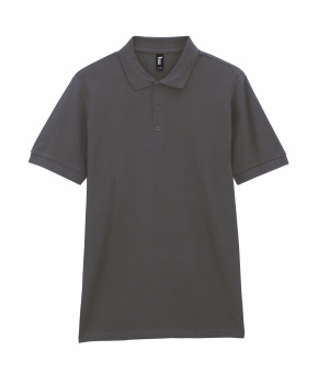 Футболка поло PREMIUM COTTON ADULT DOUBLE PIQUE, ГРАФИТОВЫЙ 2XL