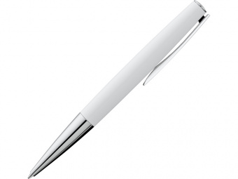 Ручка шариковая металлическая Elegance (серебристый, белый)