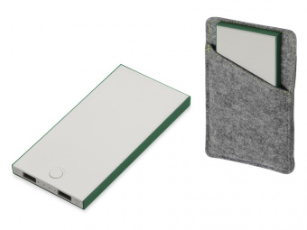 Внешний аккумулятор NEO NS100G, 10000mAh (серый, зеленый)