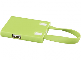USB Hub и кабели 3 в 1 (лайм)