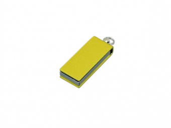 USB-флешка мини на 16 Гб с мини чипом в цветном корпусе (желтый)
