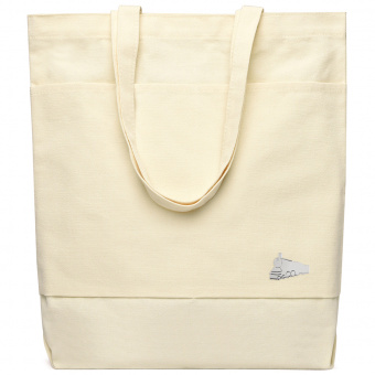 Сумка для покупок JETTA 325 г/м² с шильдом - поезд, натуральный