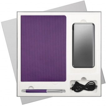 Подарочный набор Rain/Soul/Vertu Plus (Ежедневник недат А5, Ручка, Power Bank)