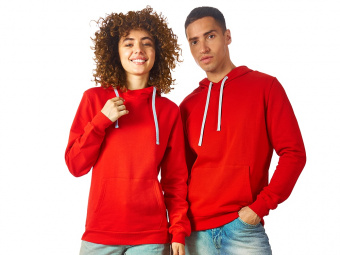 Толстовка Stream с капюшоном, унисекс (красный)